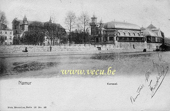 ancienne carte postale de Namur Kursaal
