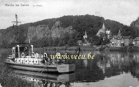 ancienne carte postale de Marche-les-Dames La Meuse