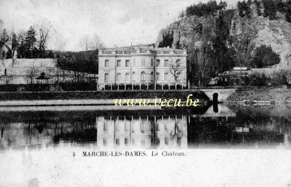 ancienne carte postale de Marche-les-Dames Le Château
