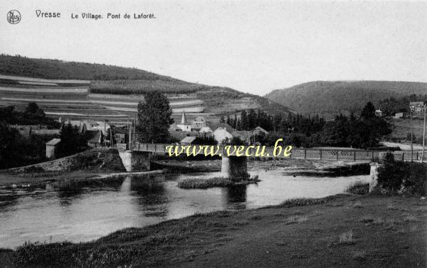 postkaart van Vresse-sur-Semois Le Village. Pont de Laforêt