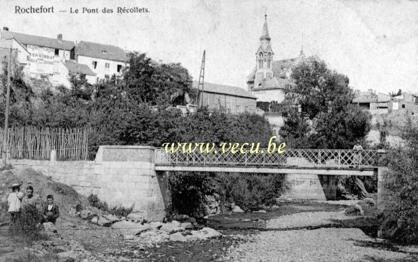 ancienne carte postale de Rochefort Le pont des Récollets