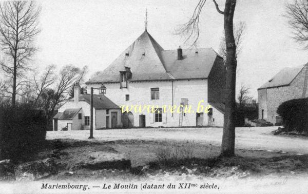 ancienne carte postale de Mariembourg Le Moulin (datant du XXème siècle)