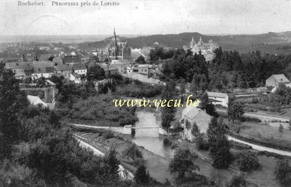 ancienne carte postale de Rochefort Panorama pris de Lorette