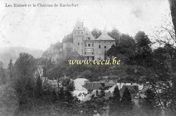 ancienne carte postale de Rochefort Les ruines et le château de Rochefort
