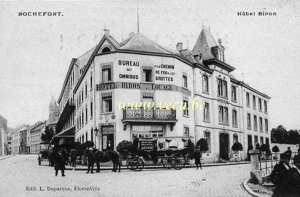 ancienne carte postale de Rochefort Hôtel Biron