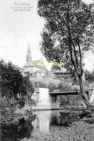 ancienne carte postale de Rochefort La Lomme au pont des Recollets