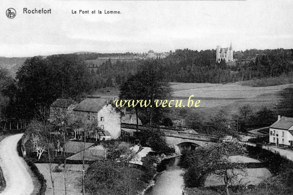 ancienne carte postale de Rochefort Le Pont et la Lomme