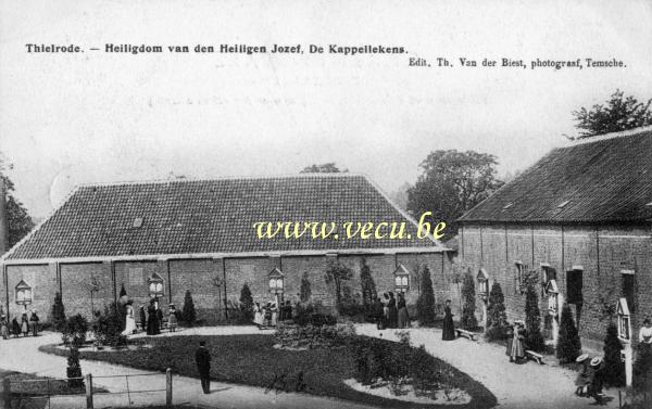 postkaart van Tielrode Heiligdom van den Heiligen Jozef, De Kappellekens
