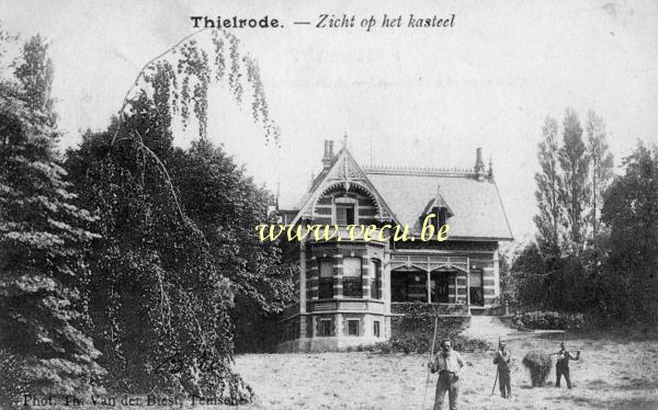 postkaart van Tielrode Zicht op het kasteel