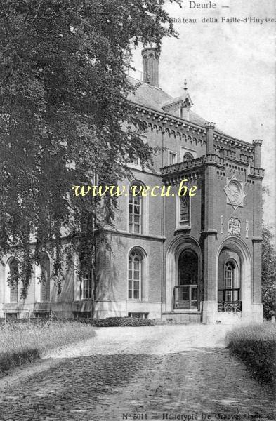 ancienne carte postale de Deurle Château della Faille d'Huysse