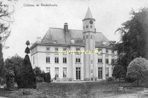 ancienne carte postale de Vinderhoute Château de Vinderhoute