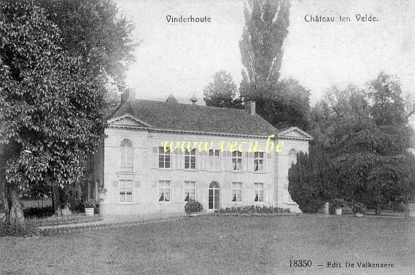 ancienne carte postale de Vinderhoute Château ten Velde