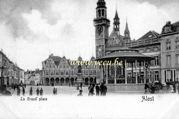 postkaart van Aalst Grote Markt