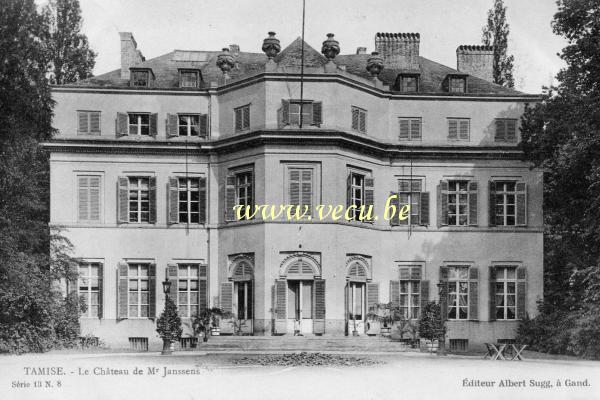 ancienne carte postale de Tamise Le Château de Mr Janssens
