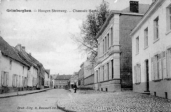 ancienne carte postale de Grimbergen Chaussée Haute