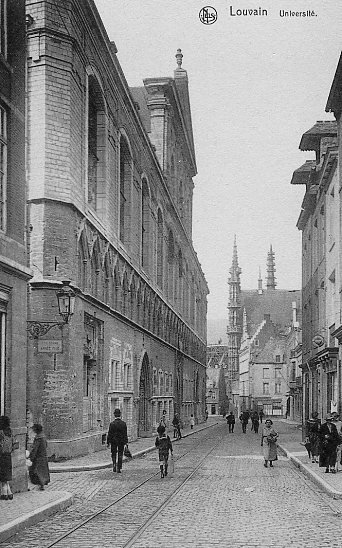 ancienne carte postale de Louvain Université