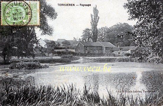ancienne carte postale de Tervueren Paysage