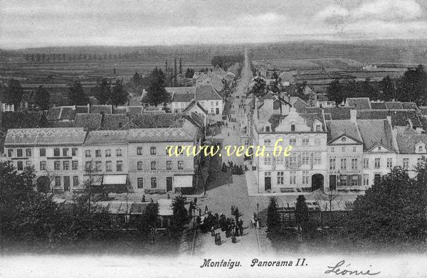 ancienne carte postale de Montaigu Panorama