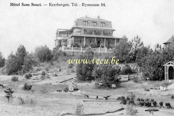 ancienne carte postale de Keerbergen Hôtel Sans-Souci