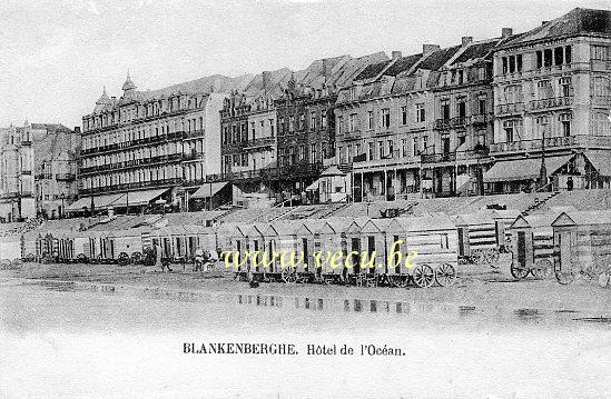 ancienne carte postale de Blankenberge Hôtel de l'Océan