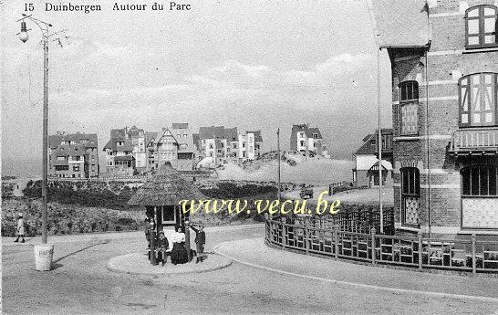 postkaart van Duinbergen Autour du Parc