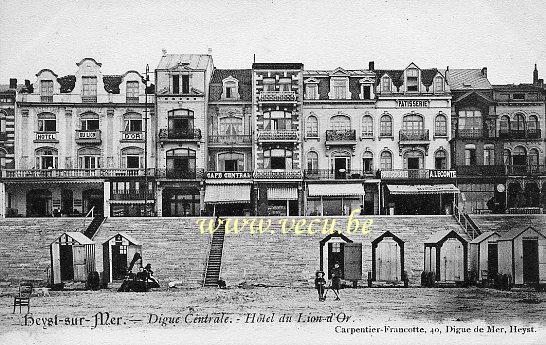 postkaart van Heist Digue Centrale - Hôtel du Lion d'Or