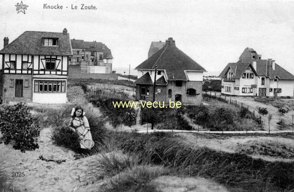 ancienne carte postale de Knokke Le Zoute