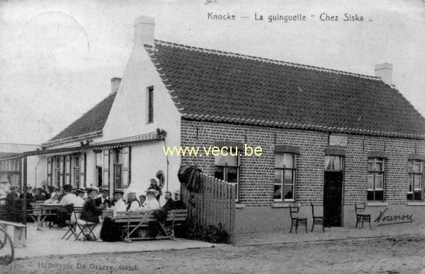 ancienne carte postale de Knokke La Guinguette chez Siska