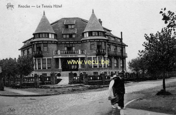 ancienne carte postale de Knokke Le Tennis Hôtel