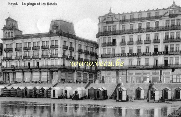 postkaart van Heist La plage et les hôtels