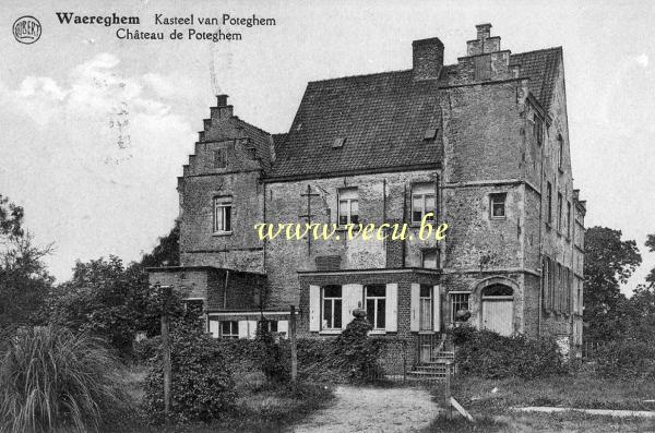 ancienne carte postale de Waregem Château de Poteghem