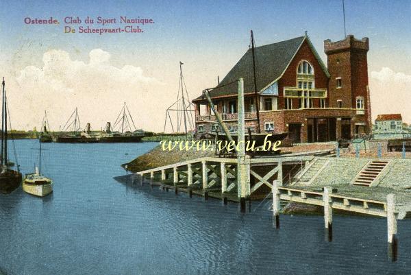 ancienne carte postale de Ostende Club du Sport Nautique