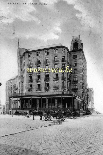 ancienne carte postale de Knokke Le grand Hôtel