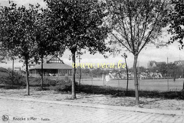 ancienne carte postale de Knokke Tennis