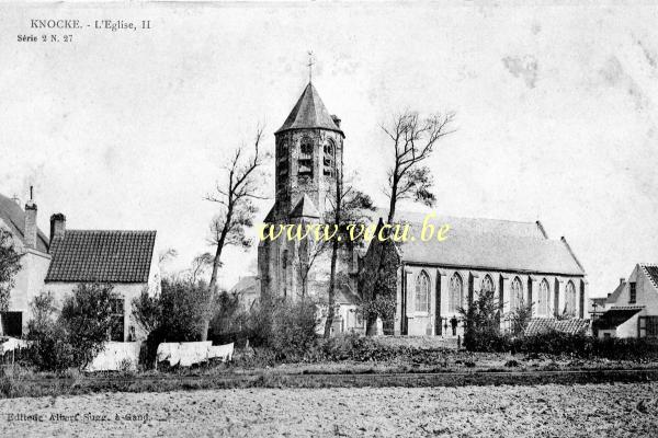 ancienne carte postale de Knokke L'Eglise