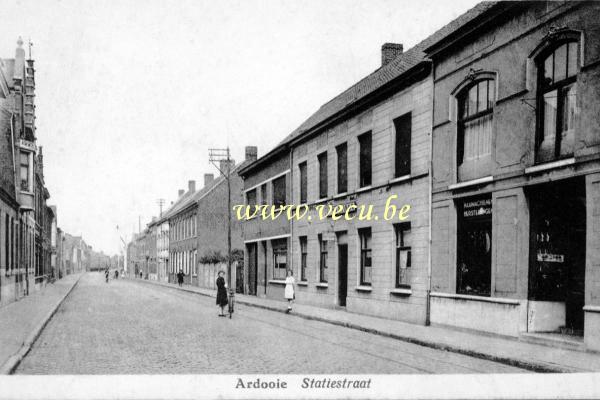 ancienne carte postale de Ardoye Statiestraat