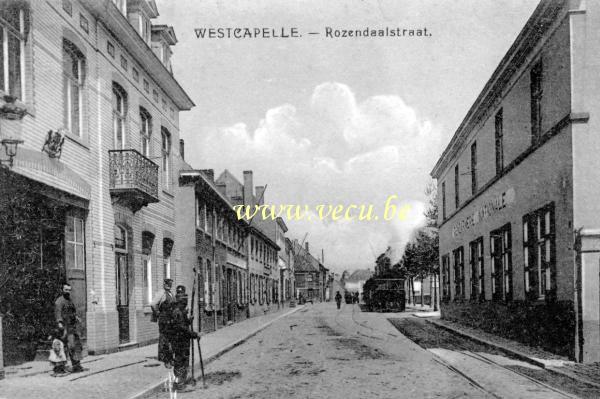 ancienne carte postale de Knokke Westcapelle - Rozendaalstraat