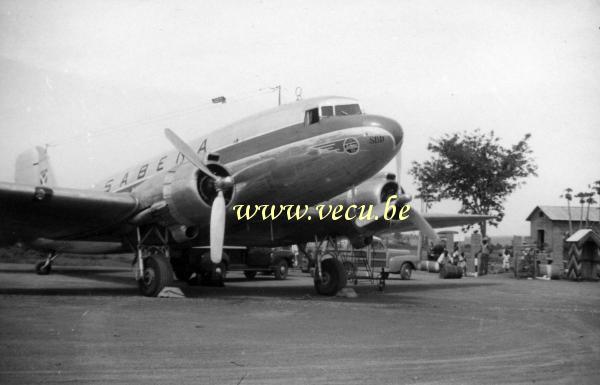 photo ancienne  d'avions   Avion Sabena sur le tarmac