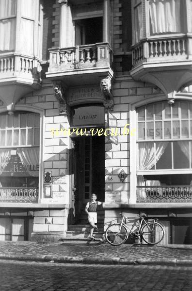 photo ancienne  d'hôtels en Belgique  Hôtel National-Merville -Villa Marguerite Esther - Koningsstraat 58