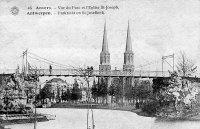 carte postale de Anvers Vue du Parc et Eglise St-Joseph