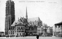 carte postale ancienne de Malines La cathédrale Saint-Rombaut