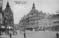 carte postale de Anvers Rue Leys