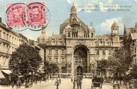 postkaart van Antwerpen Entrée de la Gare Centrale