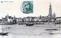 carte postale de Anvers Panorama
