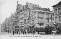 carte postale de Anvers La Maison de Charles-Quint à la Grand-Place