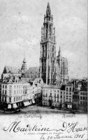postkaart van Antwerpen La Cathédrale