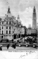 carte postale de Anvers Le Canal au Sucre  et Hansa Huis