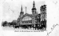 carte postale de Anvers Le marché couvert de l'avenue des Arts