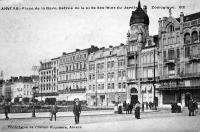carte postale de Anvers Place de la Gare, entrée de la salle des fêtes du jardin zoologique