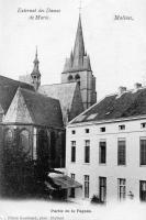postkaart van Mechelen Externat des Dames de Marie - Partie de la façade